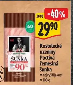 Albert Kostelecké uzeniny Poctivá řemeslná šunka nejvyšší jakost nabídka