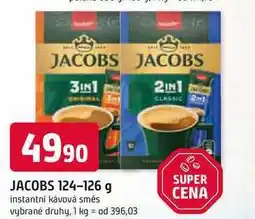 Trefa JACOBS 124-126 g instantní kávová směs vybrané druhy nabídka