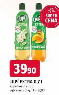 Trefa Jupí Extra Ovocný sirup 0,7, vybrané druhy nabídka