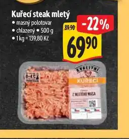 Albert Kuřecí steak mletý nabídka