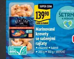 Albert Marinované krevety se sušenými rajčaty nabídka