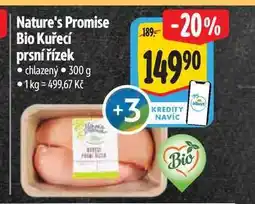 Albert Nature's Promise Bio Kuřecí prsní řízek nabídka