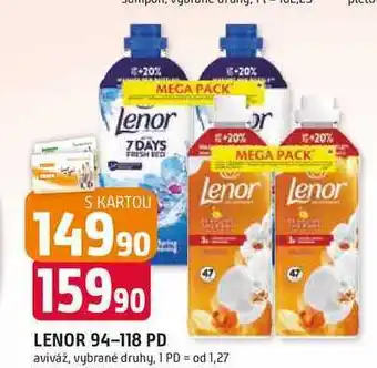 Trefa LENOR 94-118 PD aviváž, vybrané druhy nabídka