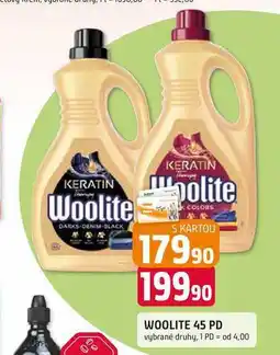 Trefa WOOLITE 45 PD vybrané druhy nabídka