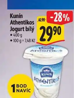 Albert Kunín Athentikos Jogurt bílý nabídka