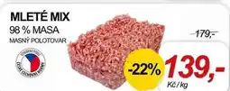 ZEMAN MLETÉ MIX 98% MASA MASNÝ POLOTOVAR nabídka