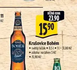 Albert Krušovice Bohém světlý ležák nabídka