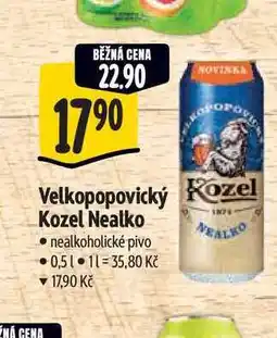 Albert Velkopopovický Kozel Nealko nabídka