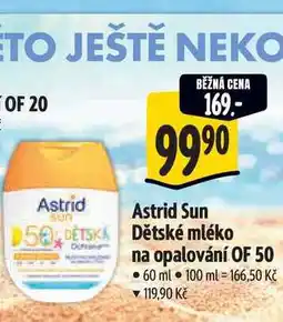 Albert Astrid Sun dětské mléko na opalování OF50 nabídka