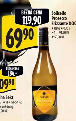 Albert Solicello Prosecco Frizzante DOC nabídka