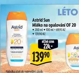 Albert Astrid Sun hydratační mléko na opalování OF20 nabídka