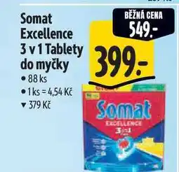 Albert Somat Excellence 3 v 1 Tablety do myčky 88 ks nabídka
