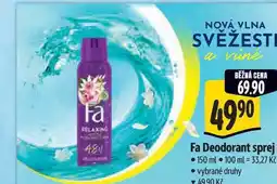 Albert Fa Deodorant sprej nabídka