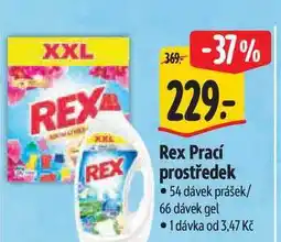 Albert Rex Prací prostředek 54 dávek prášek/ 66 dávek gel nabídka