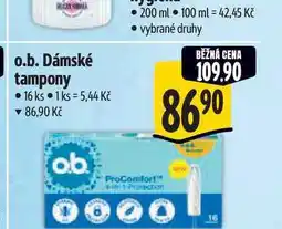 Albert o.b. Dámské tampony 16 ks nabídka
