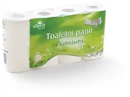 Albert Albert Toaletní papír 3-vrstvý 8rolí nabídka