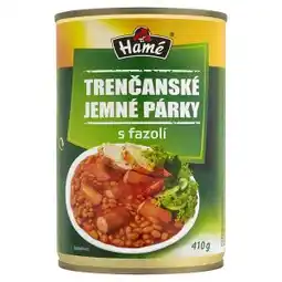 Albert Hamé Trenčanské jemné párky s fazolí 410g 415g nabídka