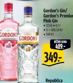 Albert Gordon's Gin/ Gordon's Premium Pink Gin 37,5% 0,71 nabídka