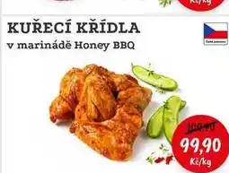 RABBIT řeznictví KUŘECÍ KŘÍDLA v marinádě Honey BBQ nabídka