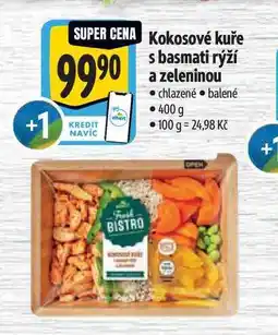 Albert Kokosové kuře s basmati rýží a zeleninou nabídka