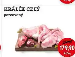 RABBIT řeznictví KRÁLÍK CELÝ porcovaný nabídka