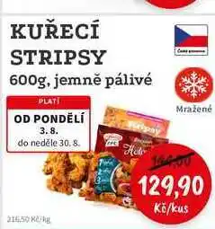 RABBIT řeznictví KUŘECÍ STRIPSY 600g, jemně pálivé nabídka