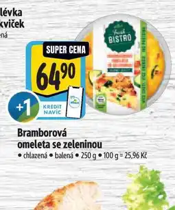 Albert Bramborová omeleta se zeleninou nabídka