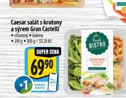 Albert Caesar salát s krutony a sýrem Gran Castelli nabídka