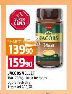Terno JACOBS VELVET 180-200 g káva instantni vybrané druhy nabídka