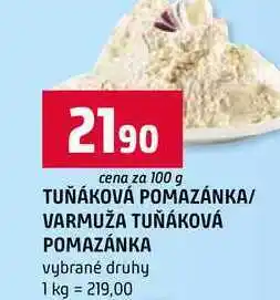 Terno TUŇÁKOVÁ POMAZÁNKA VARMUŽA TUŇÁKOVÁ POMAZÁNKA vybrané druhy nabídka