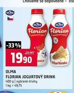 Terno OLMA FLORIAN JOGURTOVÝ DRINK 400 g vybrané druhy nabídka