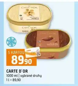 Terno CARTE D'OR 1000 ml vybrané druhy nabídka