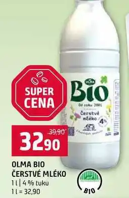 Terno OLMA BIO ČERSTVÉ MLÉKO 1l 4% tuku nabídka