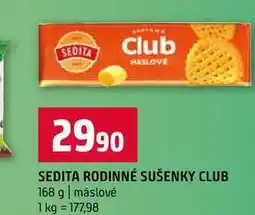 Terno SEDITA RODINNÉ SUŠENKY CLUB 168 g máslové nabídka