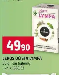 Terno LEROS OČISTA LYMFA 30 g čaj bylinný nabídka