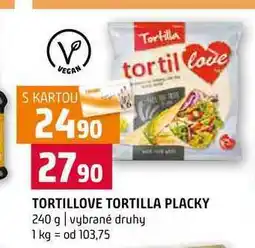 Terno TORTILLOVE TORTILLA PLACKY 240 g vybrané druhy nabídka