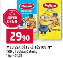 Terno MELISSA DĚTSKÉ TĚSTOVINY 400 g vybrané druhy nabídka