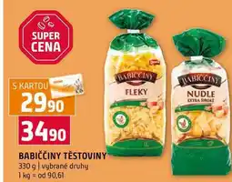 Terno BABIČČINY TĚSTOVINY 330 g vybrané druhy nabídka