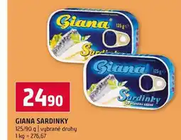 Terno GIANA SARDINKY 125 90 g vybrané druhy nabídka