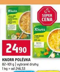 Terno KNORR POLÉVKA 82-101 g vybrané druhy nabídka