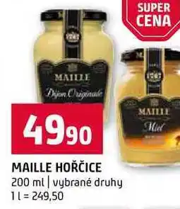 Terno MAILLE HOŘČICE 200 ml vybrané druhy nabídka