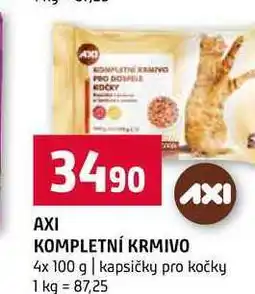 Terno AXI KOMPLETNÍ KRMIVO 4x 100 g kapsičky pro kočky nabídka