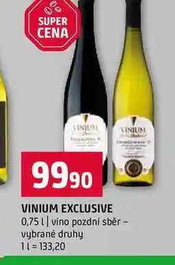Terno VINIUM EXCLUSIVE 0,75l víno pozdní sběr vybrané druhy nabídka