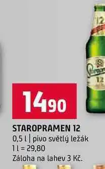 Terno STAROPRAMEN 12 0,5l pivo světlý ležák nabídka