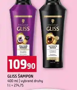 Terno GLISS ŠAMPON 400 ml vybrané druhy nabídka