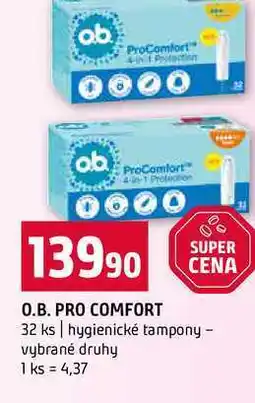 Terno O.B. PRO COMFORT 32 ks hygienické tampony vybrané druhy nabídka