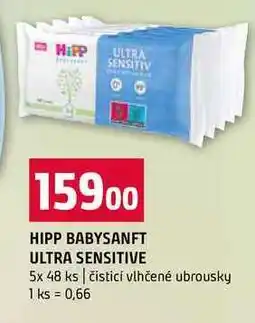 Terno HIPP BABYSANFT ULTRA SENSITIVE 5x 48 ks čisticí vlhčené ubrousky nabídka