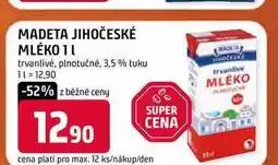 Terno MADETA JIHOČESKÉ MLÉKO 1l trvanlivé, plnotučné, 3,5% tuku nabídka