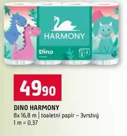 Terno DINO HARMONY 8x 16,8 m toaletní papír 3vrstvý nabídka