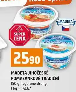Terno MADETA JIHOČESKÉ POMAZÁNKOVÉ TRADIČNÍ 150 g vybrané druhy nabídka